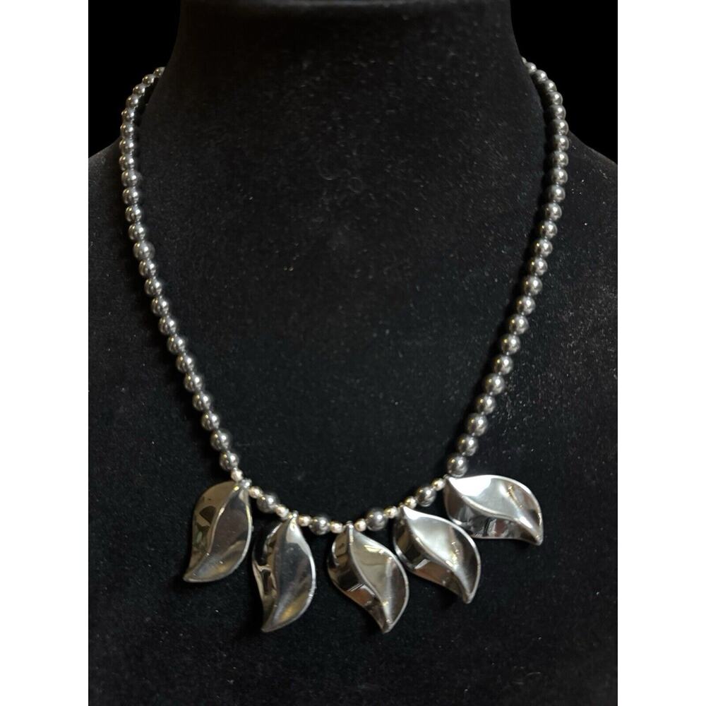 Vintage 100% Hematite Necklace 18”